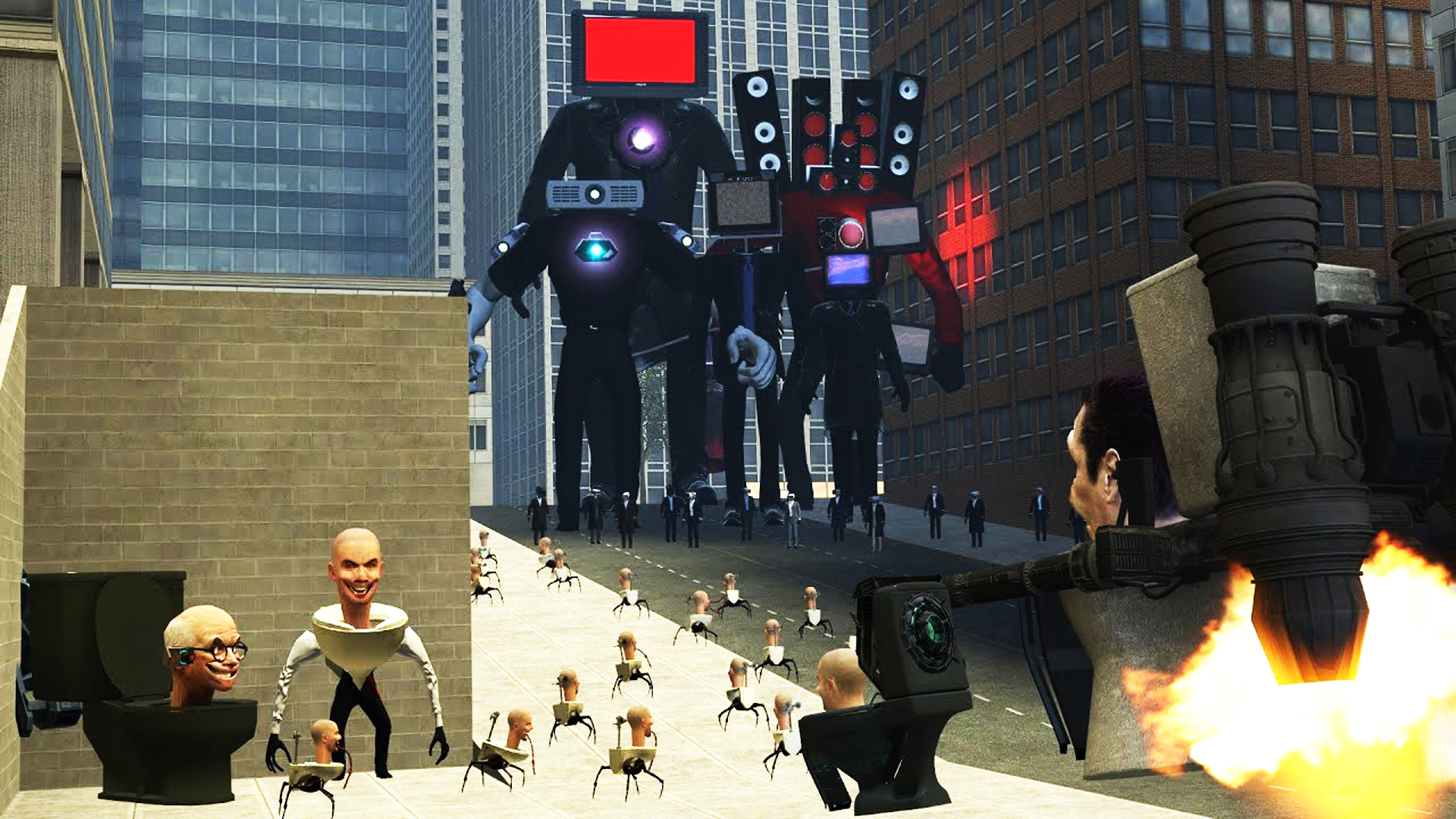 اسکرین شات 3 بازی Skibidi Multiverse War Toilet