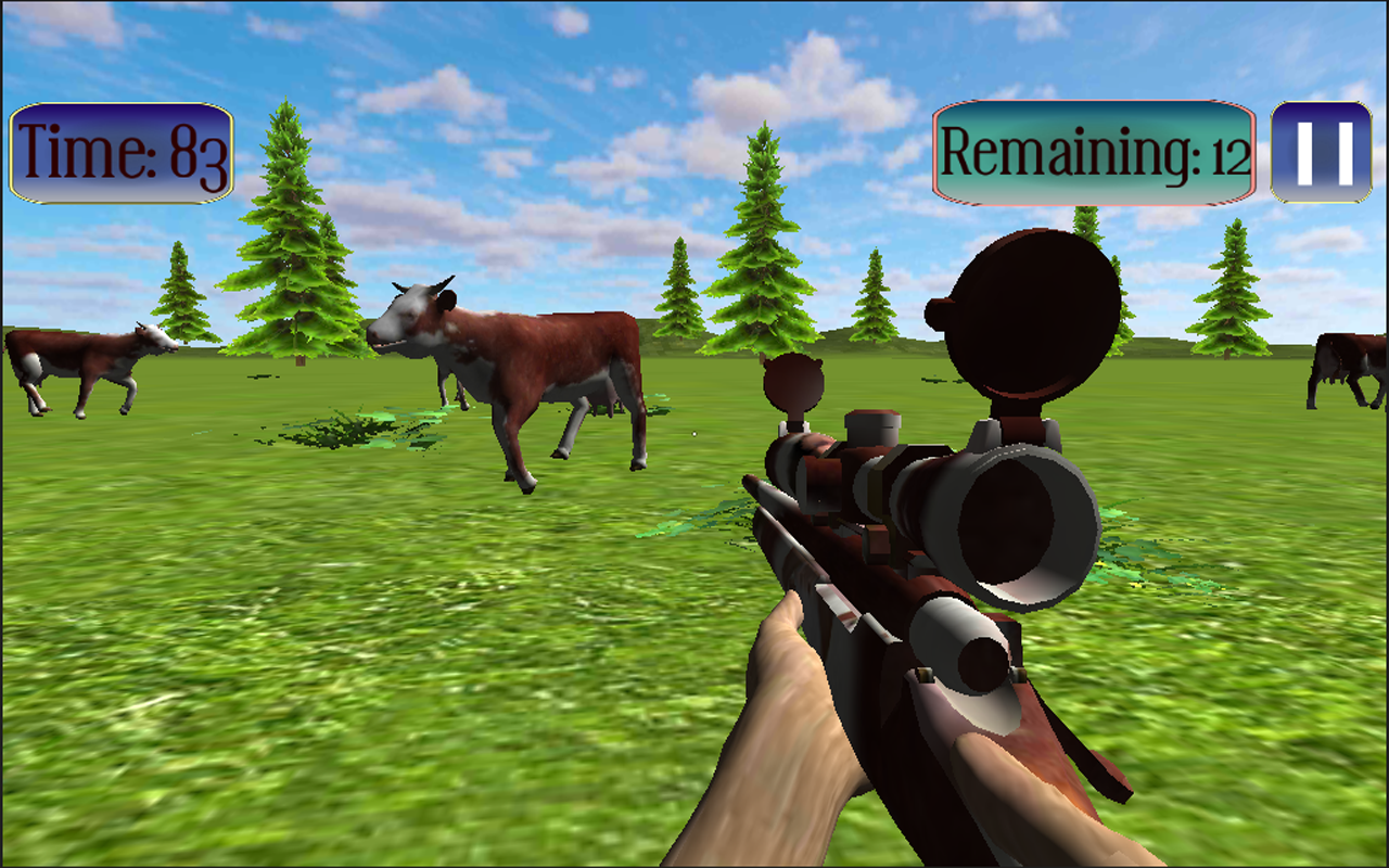 اسکرین شات 4 بازی Jungle Cow Hunt : Cow Game