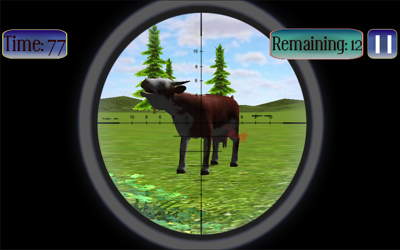 اسکرین شات 3 بازی Jungle Cow Hunt : Cow Game