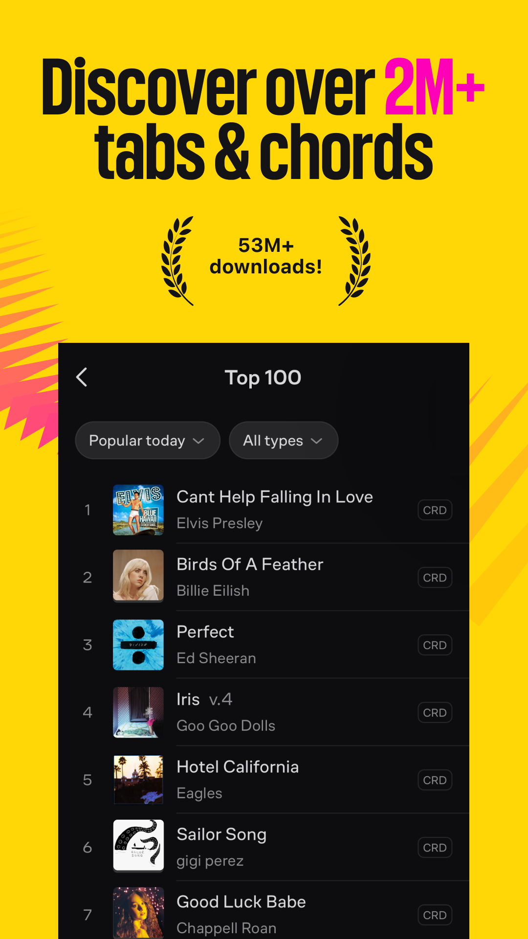 اسکرین شات 2 برنامه Ultimate Guitar: Chords & Tabs