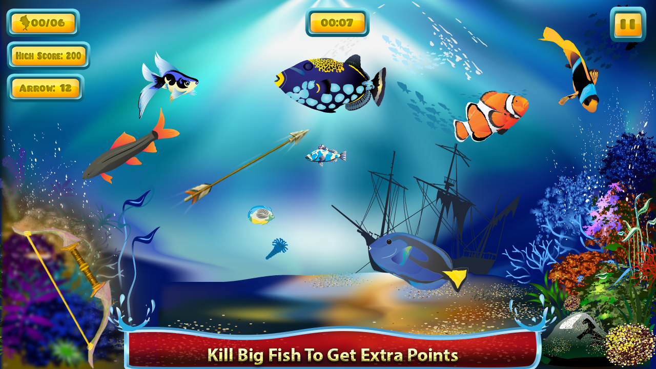 اسکرین شات 6 بازی Fish Game Archery Hunting Game