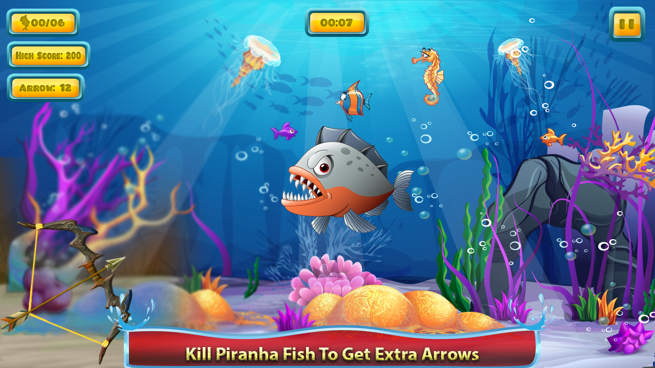 اسکرین شات 2 بازی Fish Game Archery Hunting Game