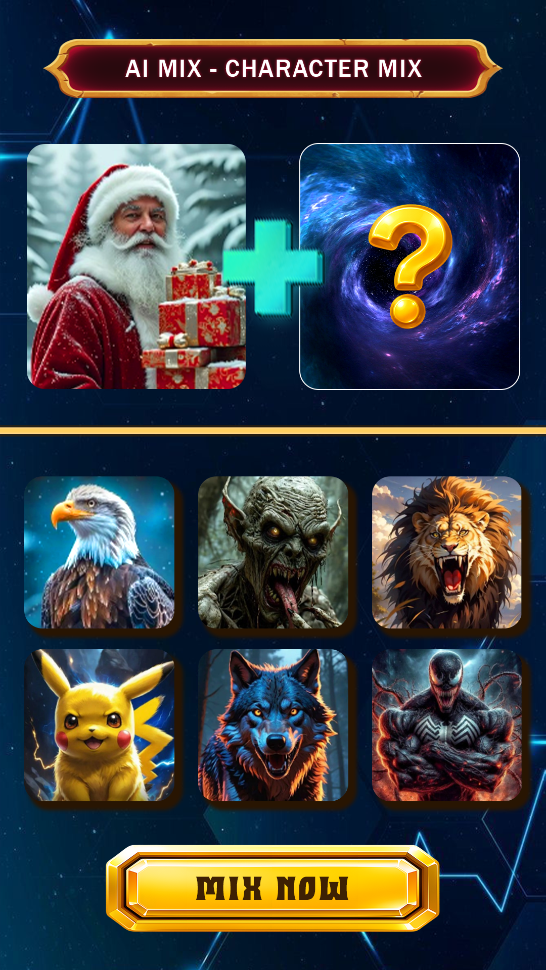اسکرین شات 2 برنامه Ai Mix: Character Merge
