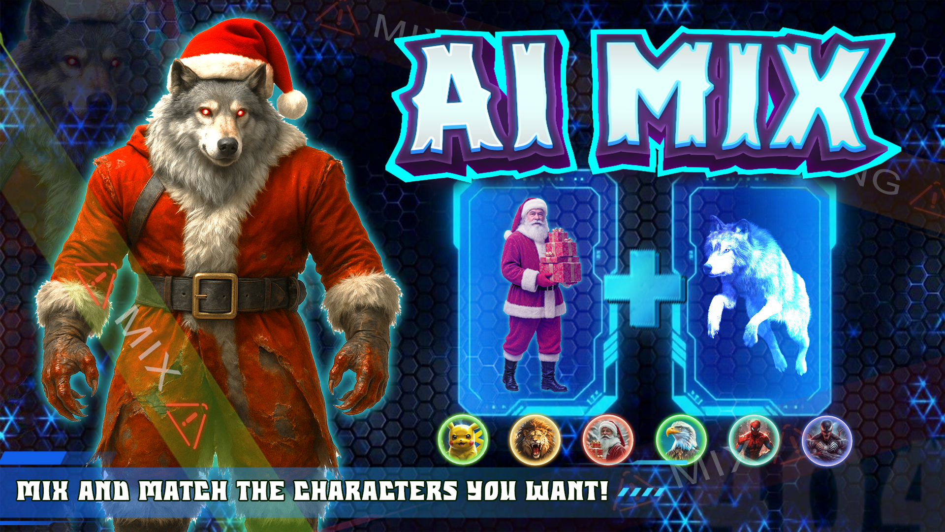 اسکرین شات 1 برنامه Ai Mix: Character Merge