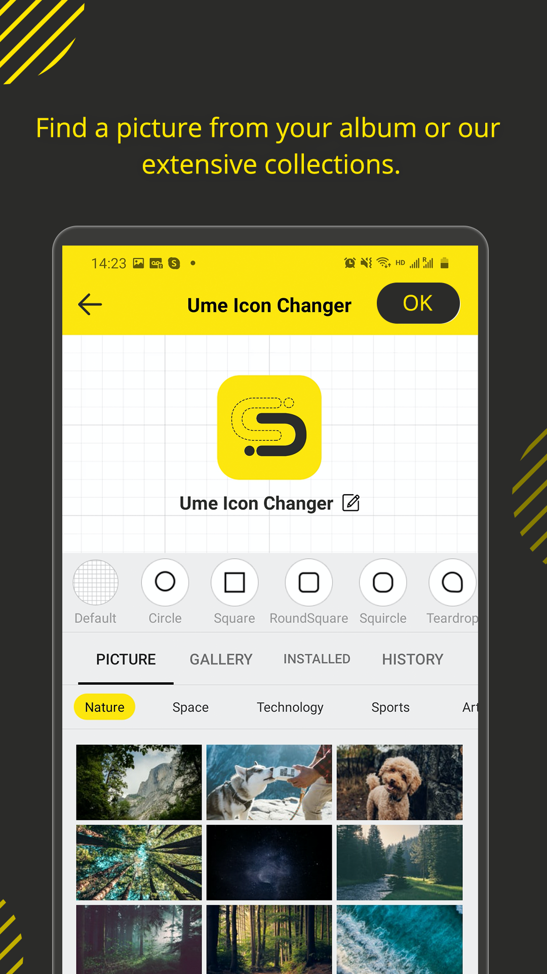 اسکرین شات 2 برنامه Icon Changer - for app icons