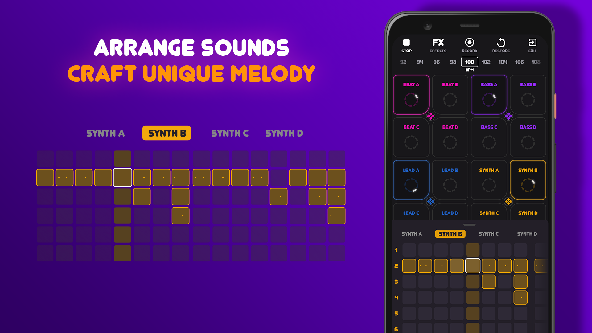 اسکرین شات 3 برنامه Beat Machine: Music Maker & DJ
