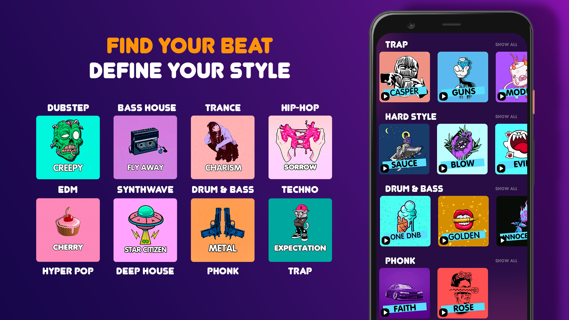 اسکرین شات 5 برنامه Beat Machine: Music Maker & DJ