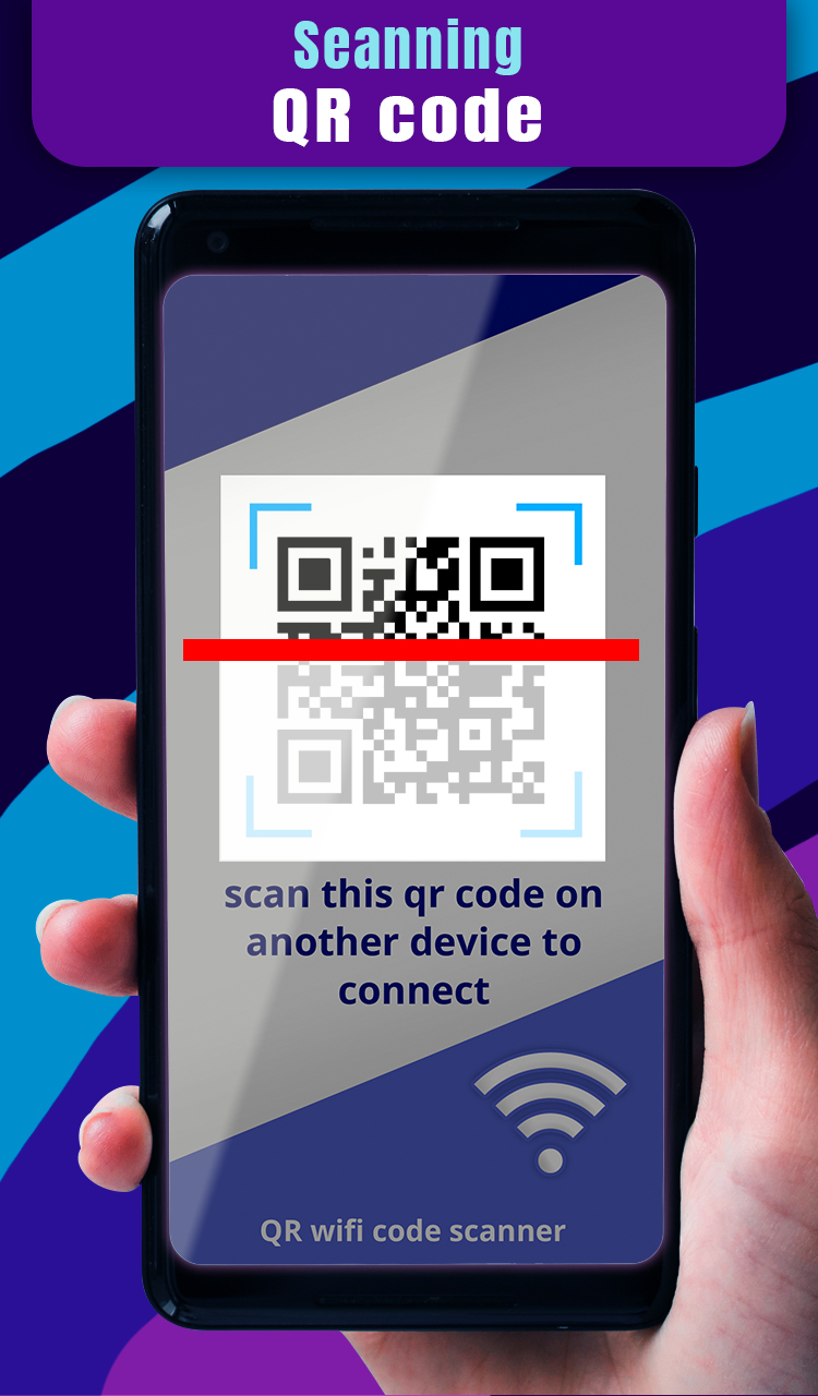 اسکرین شات 3 برنامه Wifi Qr Code Scanner Password