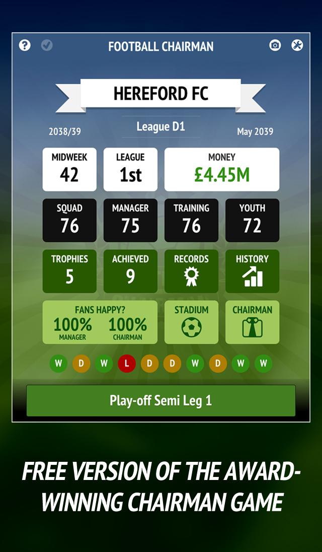 اسکرین شات 1 بازی Football Chairman (Soccer)