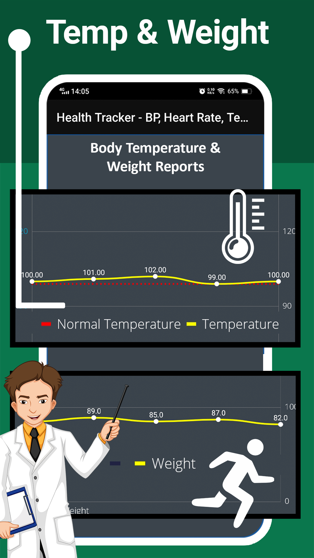 اسکرین شات 6 برنامه Blood Pressure Monitor (BP)