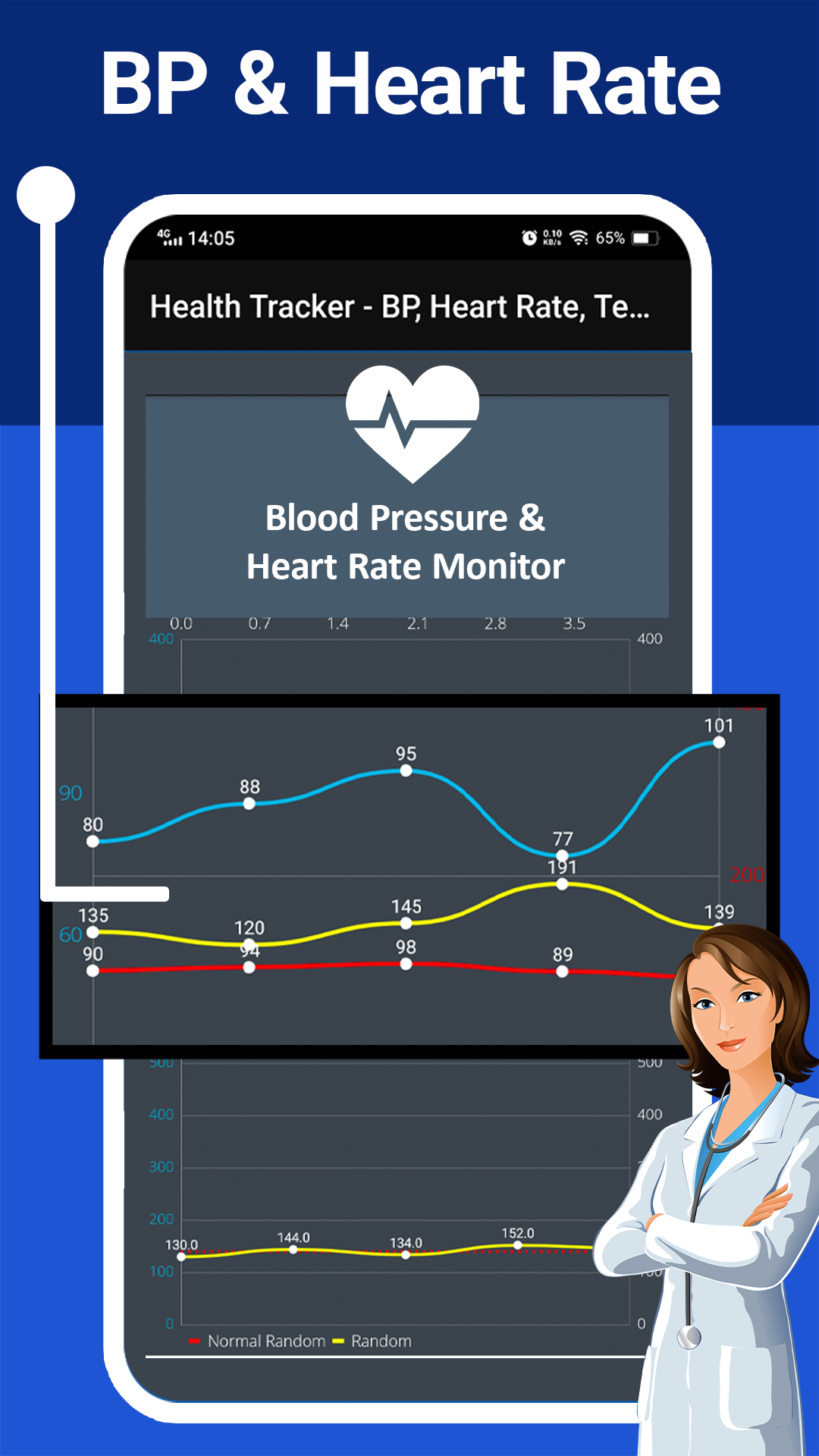 اسکرین شات 5 برنامه Blood Pressure Monitor (BP)