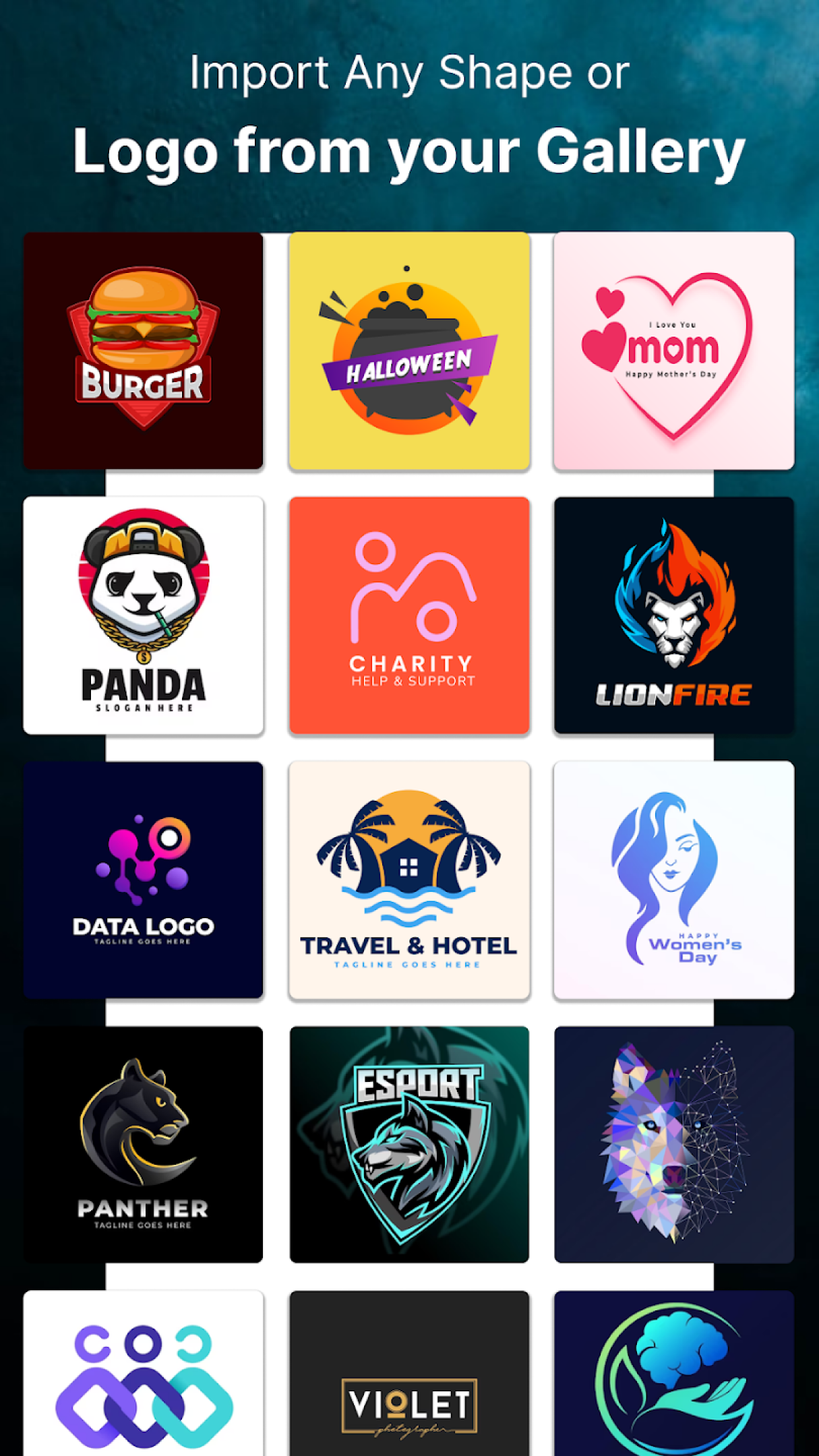 اسکرین شات 2 برنامه Logo Maker App - Logo Creator