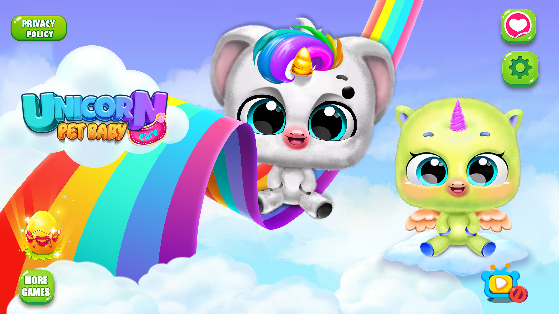 اسکرین شات 1 بازی Unicorn Baby Care Unicorn Game