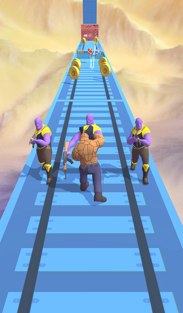 اسکرین شات 6 بازی Superhero Run - Epic Race 3D