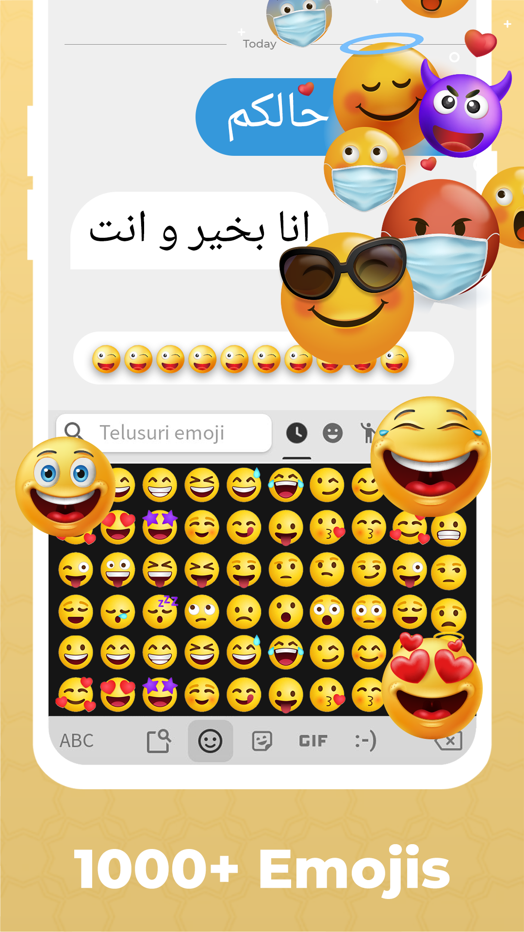اسکرین شات 4 برنامه Arabic Keyboard