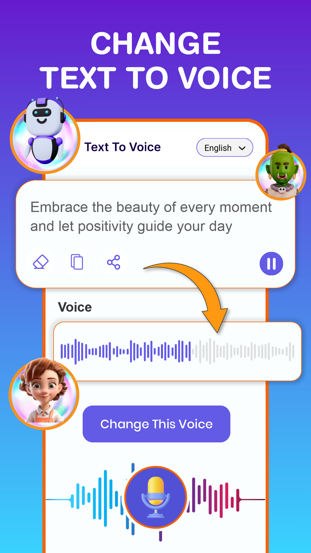 اسکرین شات برنامه Voice Changer Call Voice 4