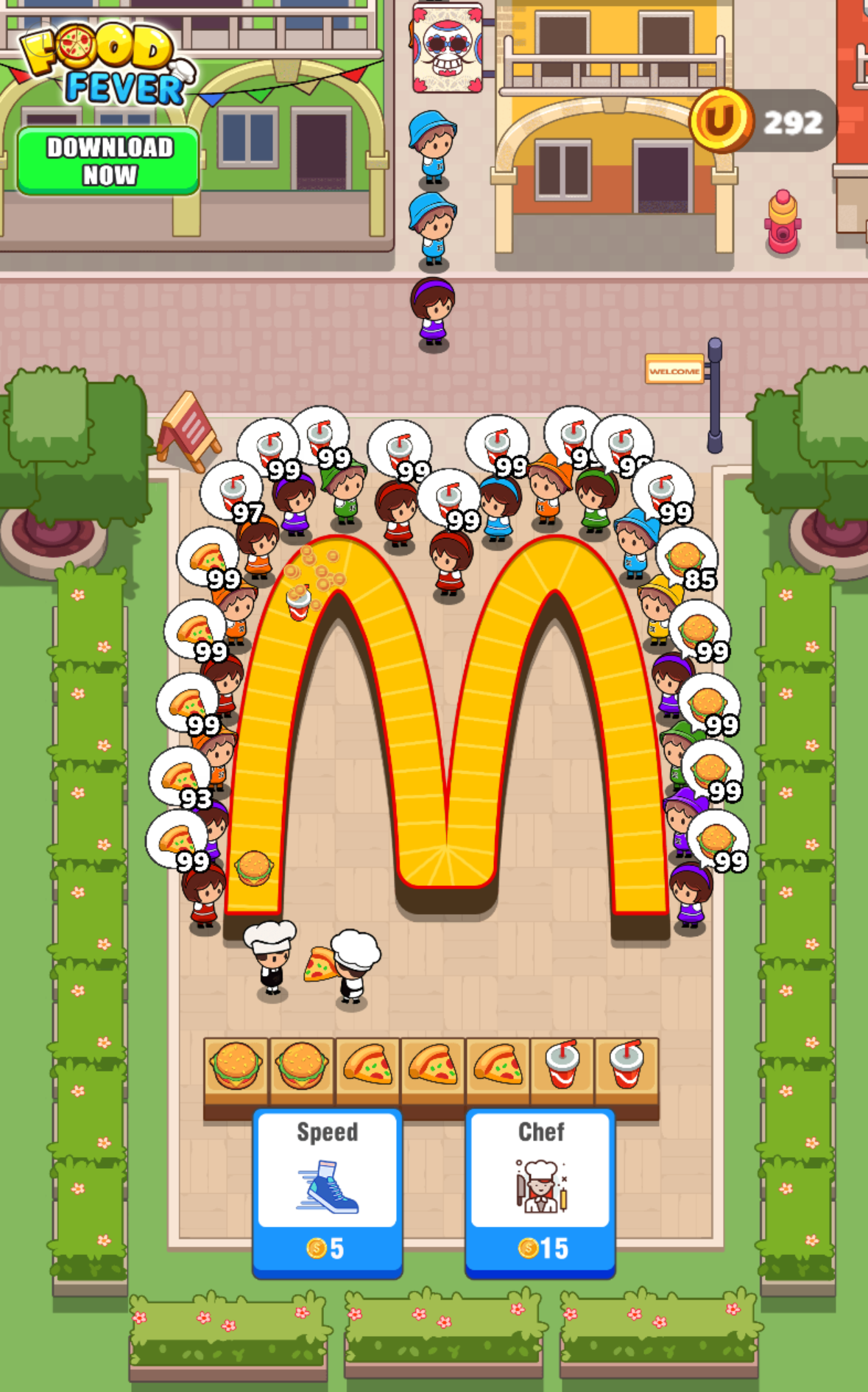 اسکرین شات 2 بازی Food Fever: Idle Restaurant