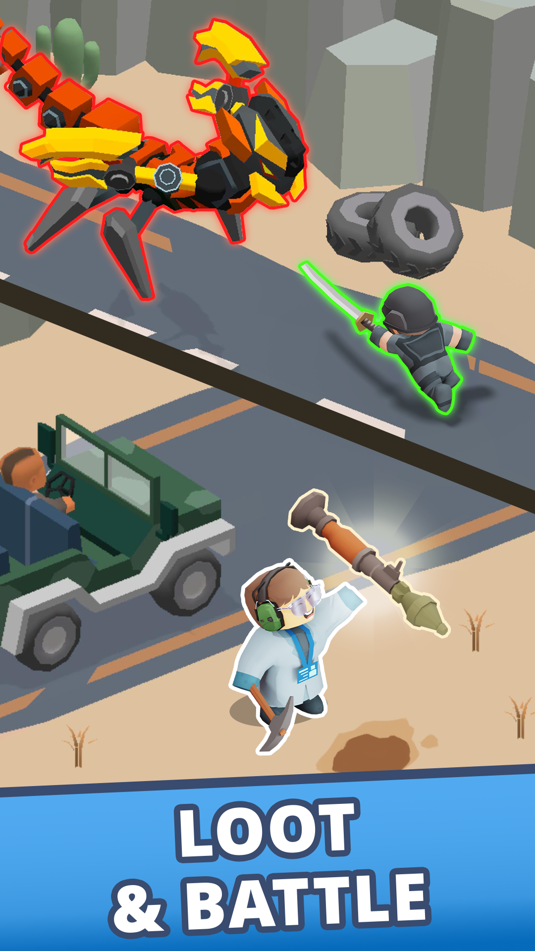 اسکرین شات 3 بازی Idle Army: Trading Weapons