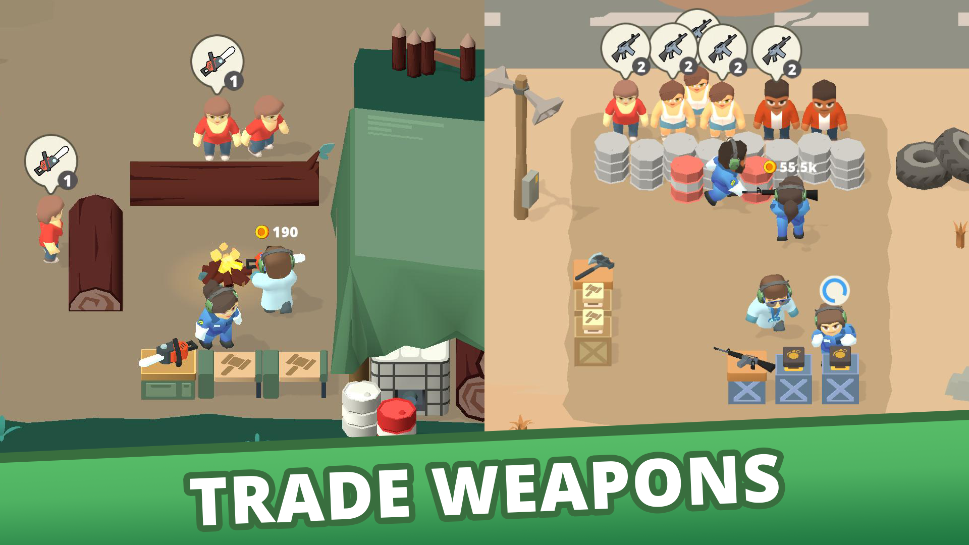 اسکرین شات 6 بازی Idle Army: Trading Weapons