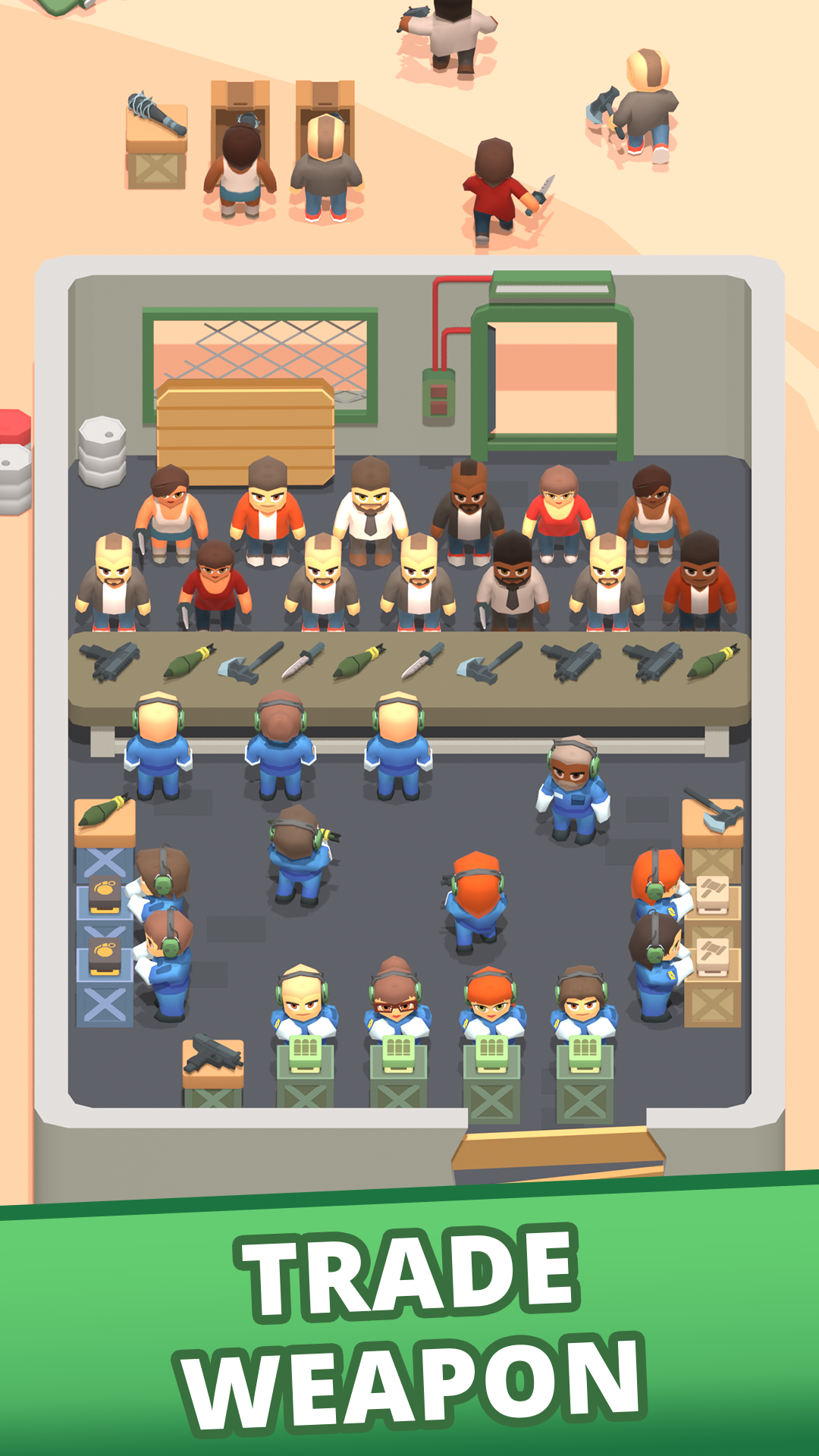 اسکرین شات 1 بازی Idle Army: Trading Weapons