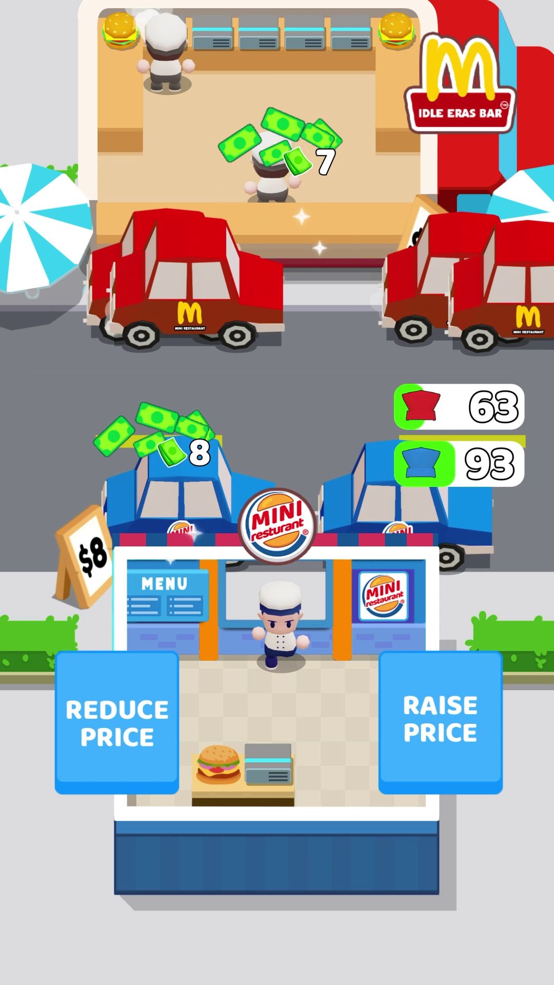 اسکرین شات 3 بازی Mini Restaurant: Idle Tycoon