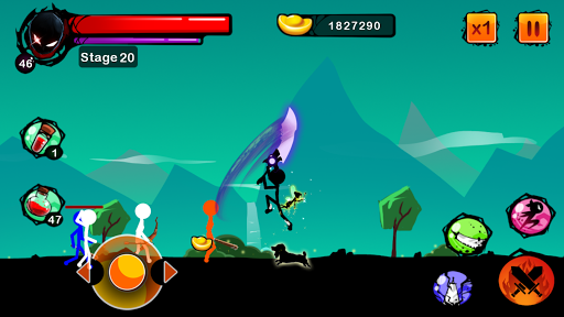 اسکرین شات 6 بازی Stickman Shost: Ninja Warrior Action Offline Game