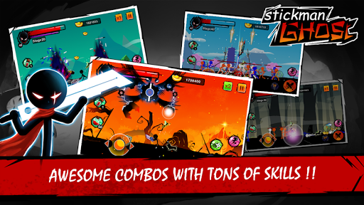 اسکرین شات 7 بازی Stickman Shost: Ninja Warrior Action Offline Game