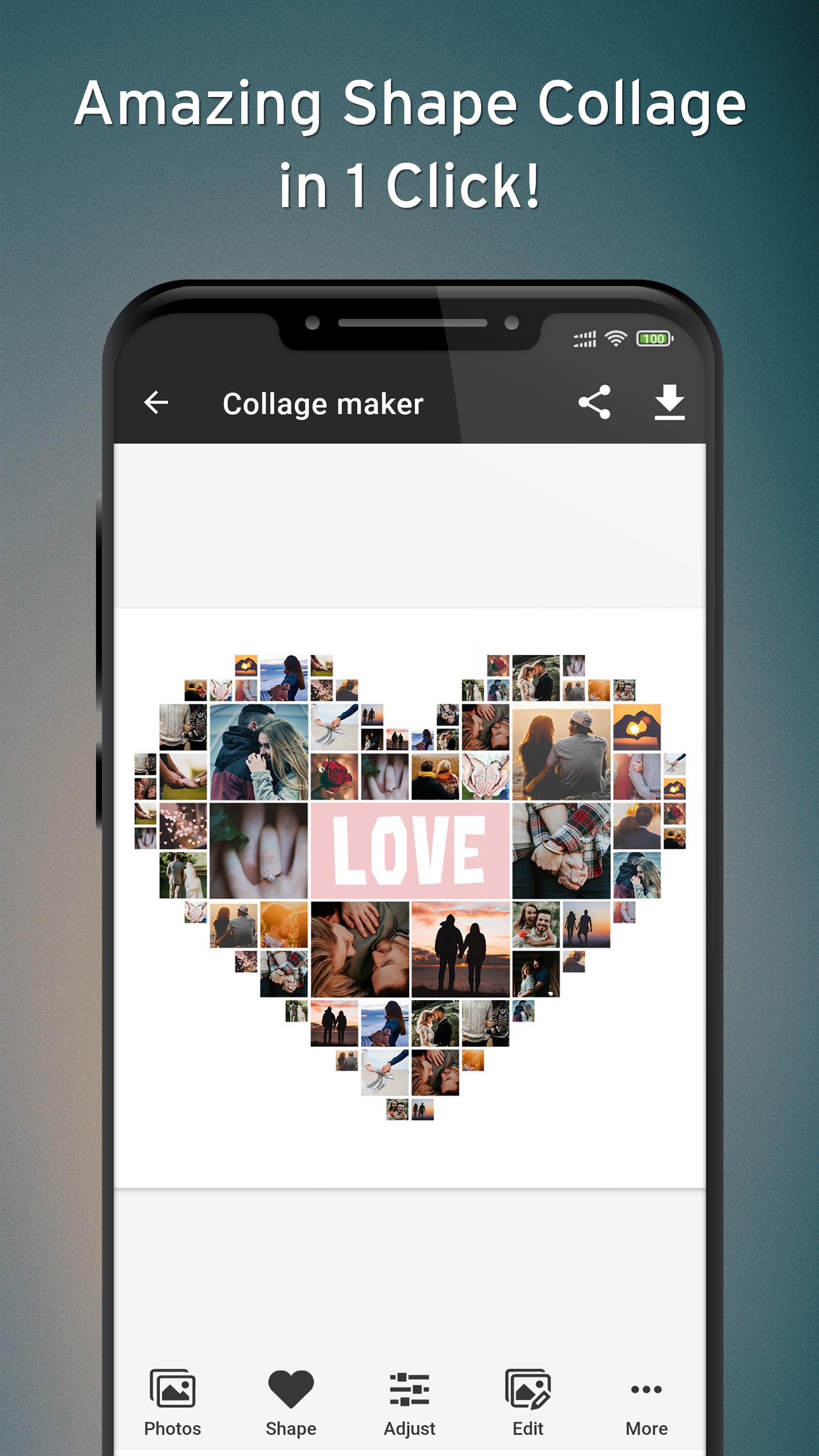 اسکرین شات 1 برنامه Phinsh Photo Collage Maker