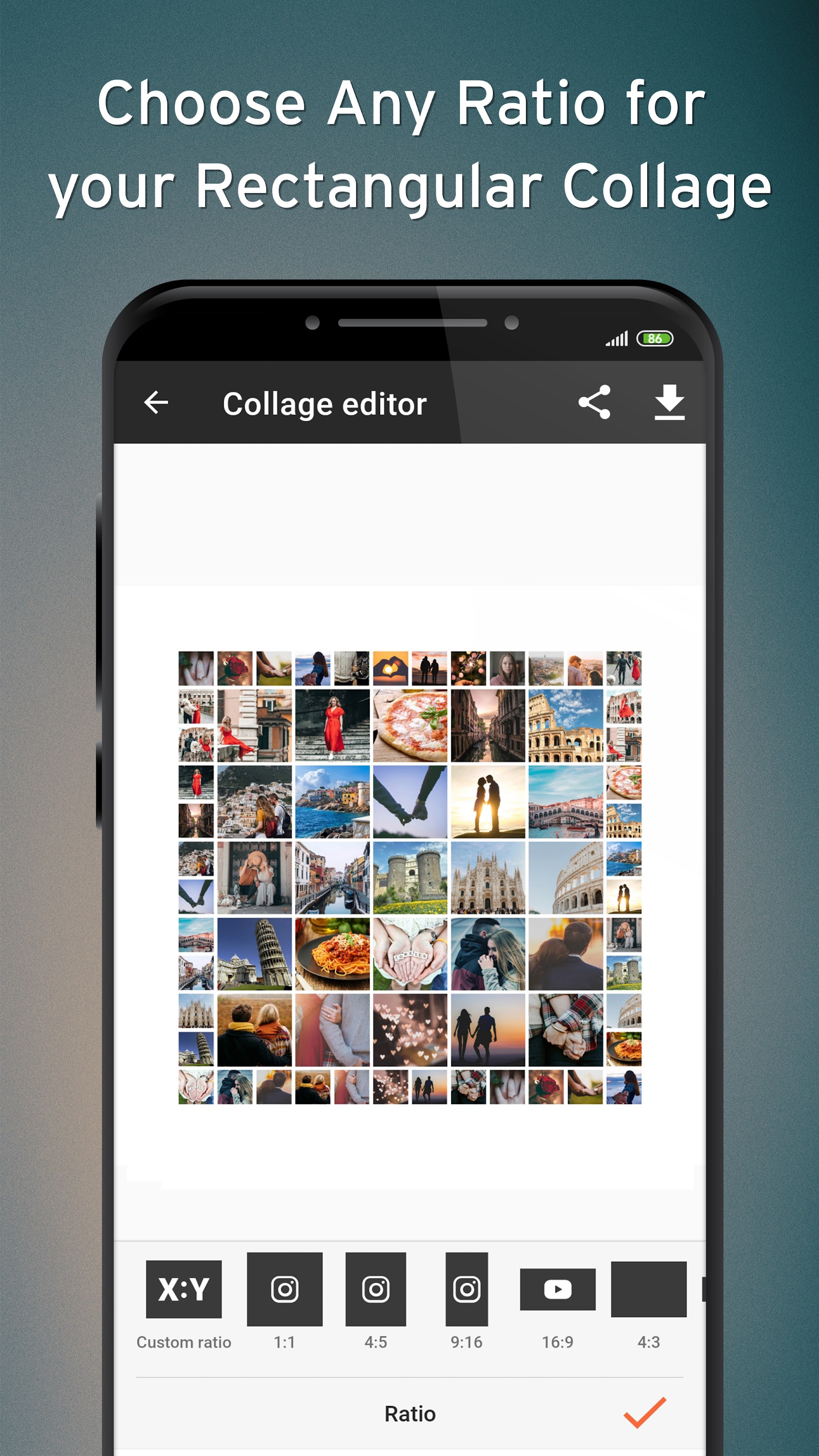 اسکرین شات 4 برنامه Phinsh Photo Collage Maker