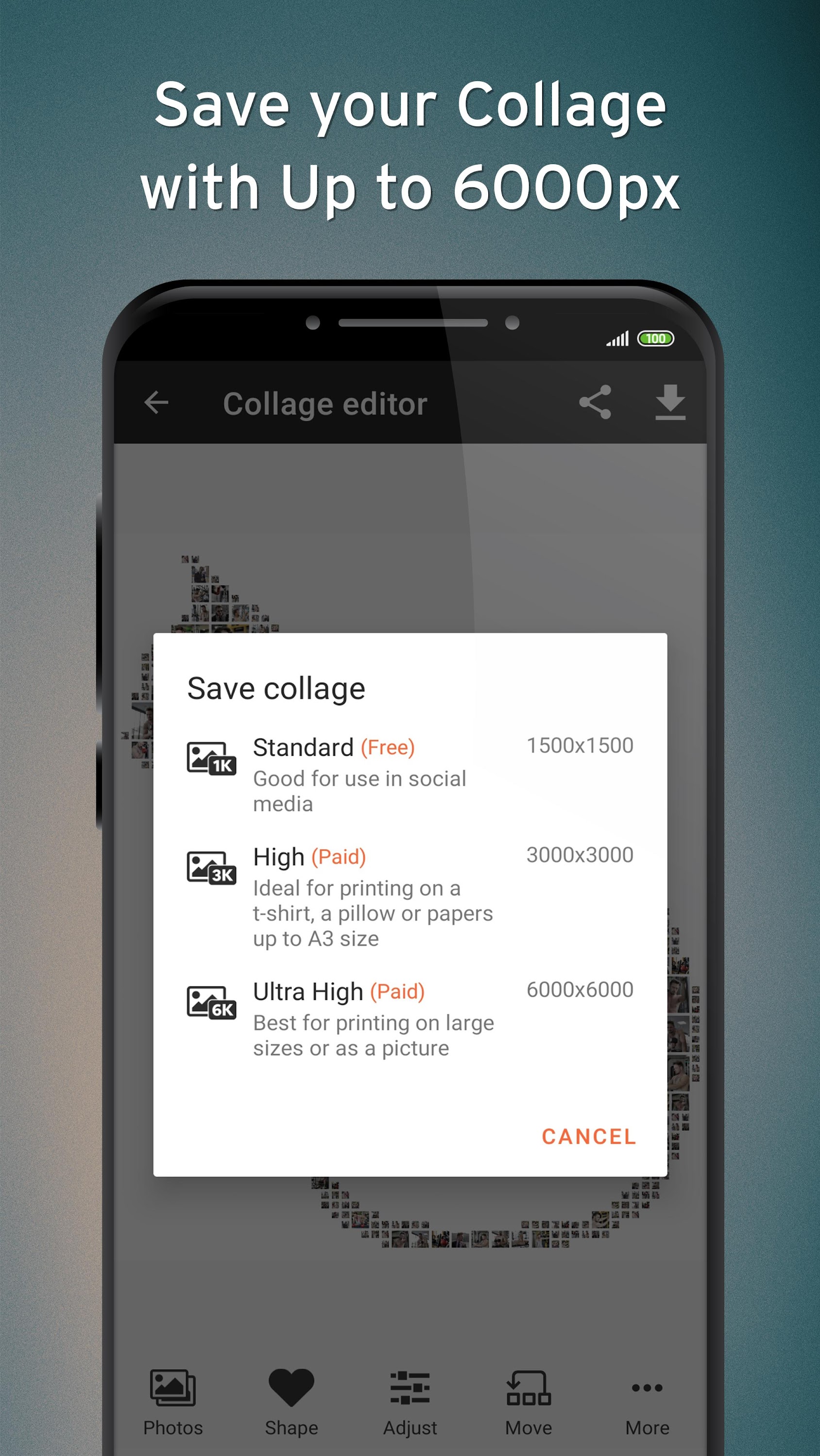 اسکرین شات 8 برنامه Phinsh Photo Collage Maker