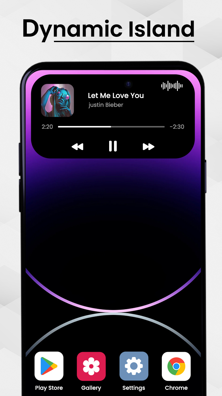اسکرین شات 1 برنامه Dynamic Island iOS 17 Notch