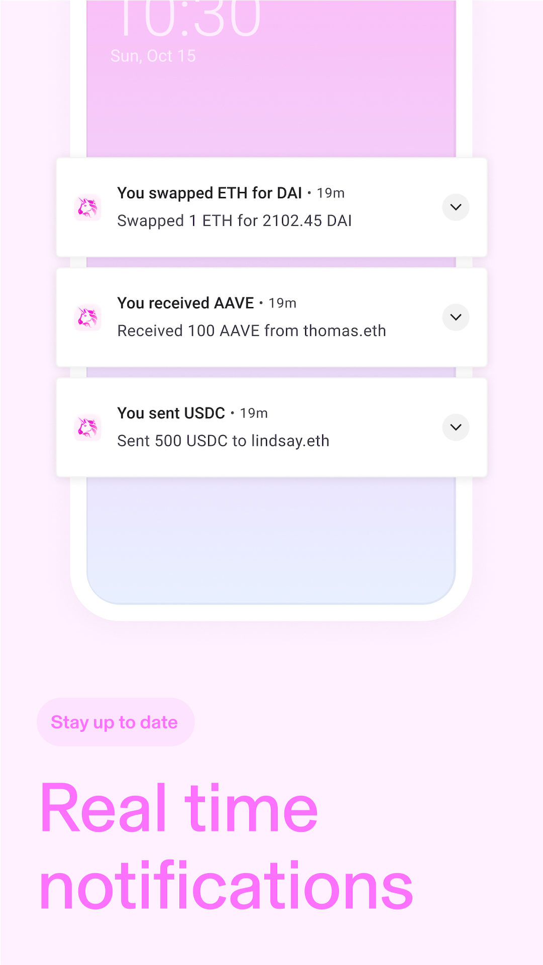 اسکرین شات 8 برنامه Uniswap: Crypto & NFT Wallet