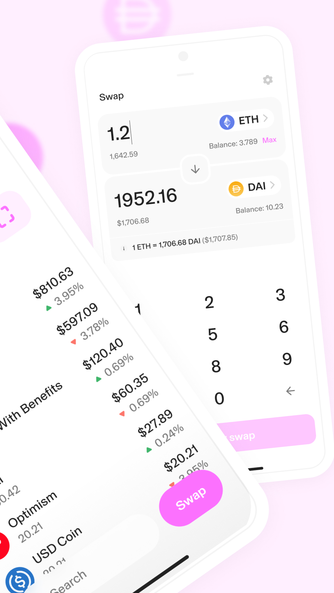 اسکرین شات 2 برنامه Uniswap: Crypto & NFT Wallet