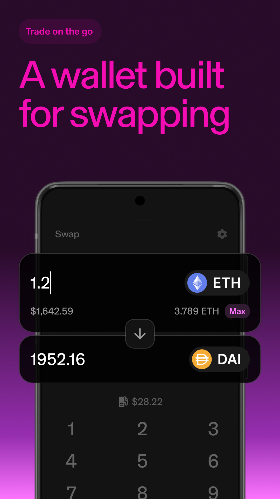 اسکرین شات 3 برنامه Uniswap: Crypto & NFT Wallet