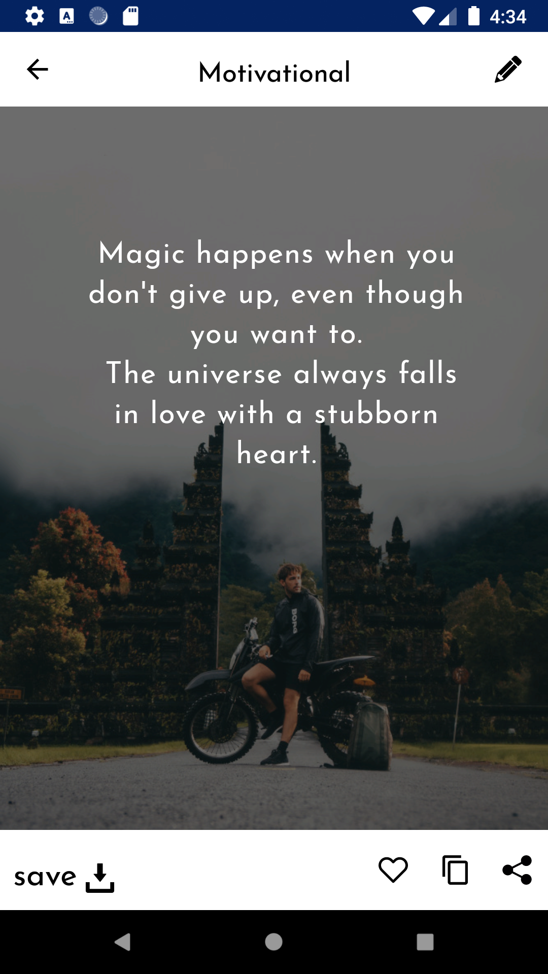اسکرین شات 3 برنامه Positive Quotes