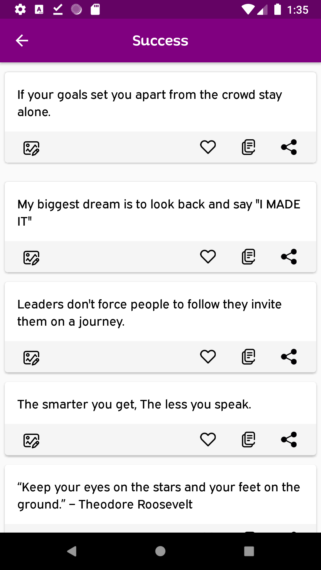 اسکرین شات 4 برنامه Girl Quotes