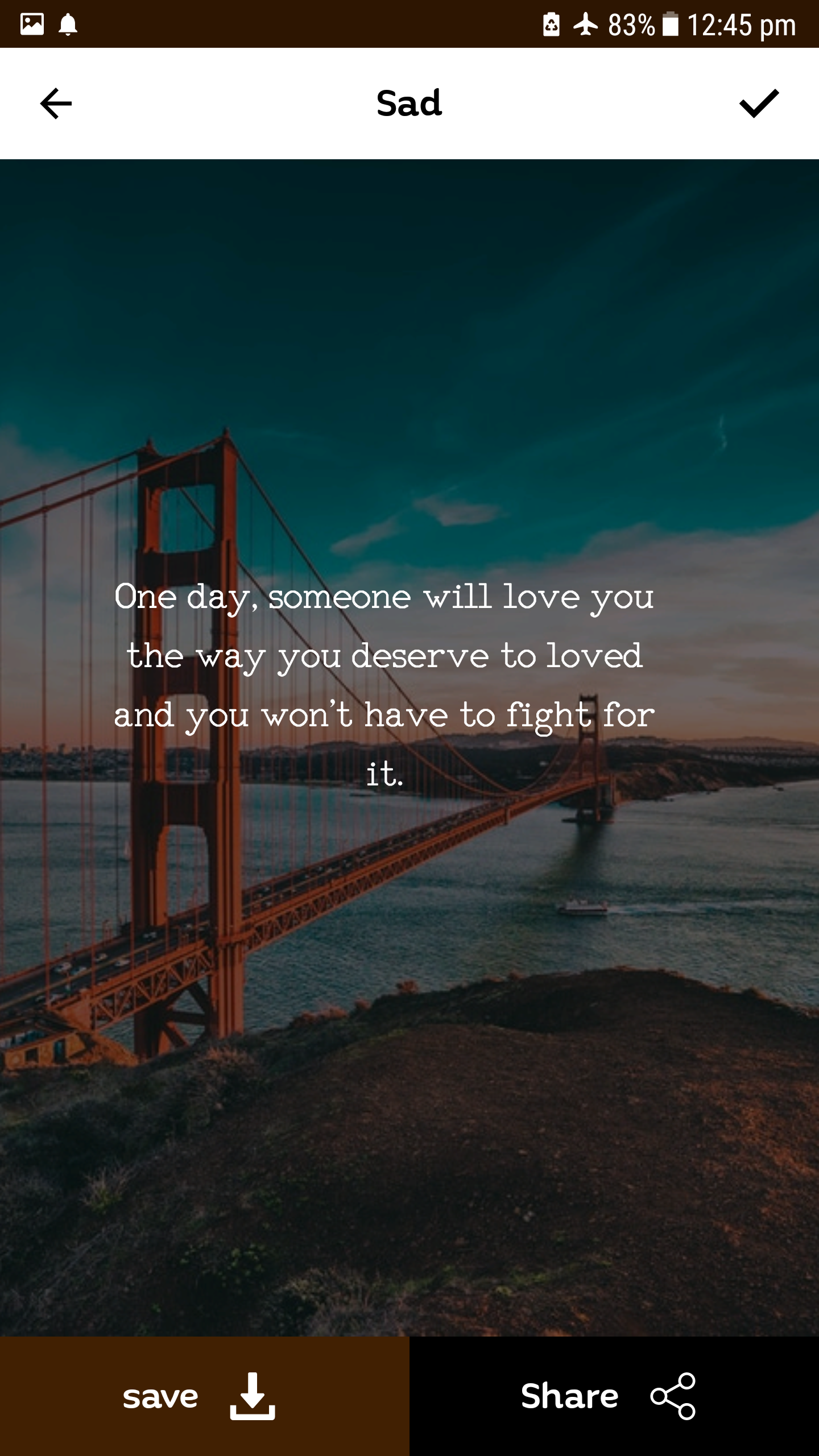 اسکرین شات 7 برنامه Sad Quotes