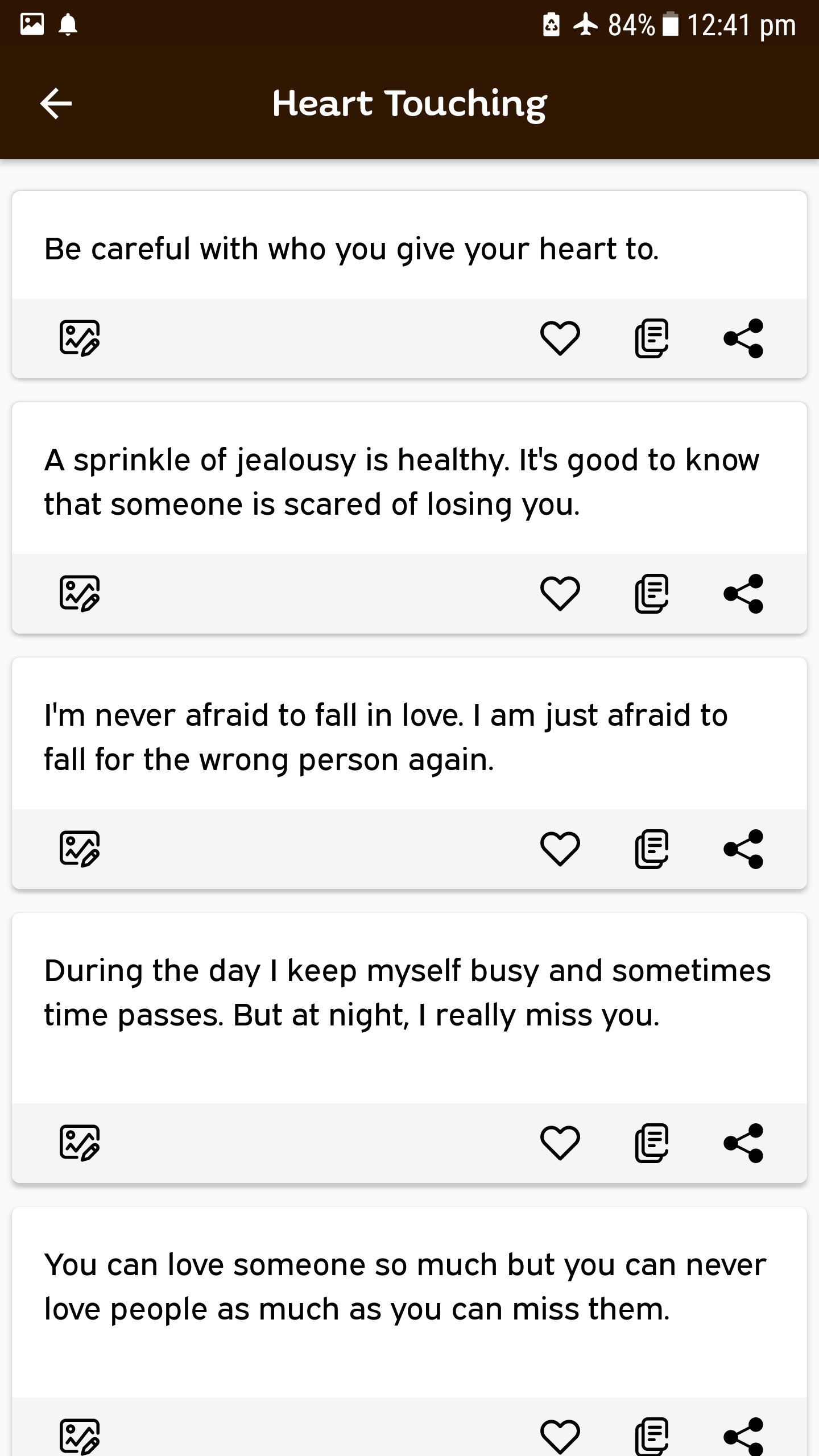 اسکرین شات 2 برنامه Sad Quotes