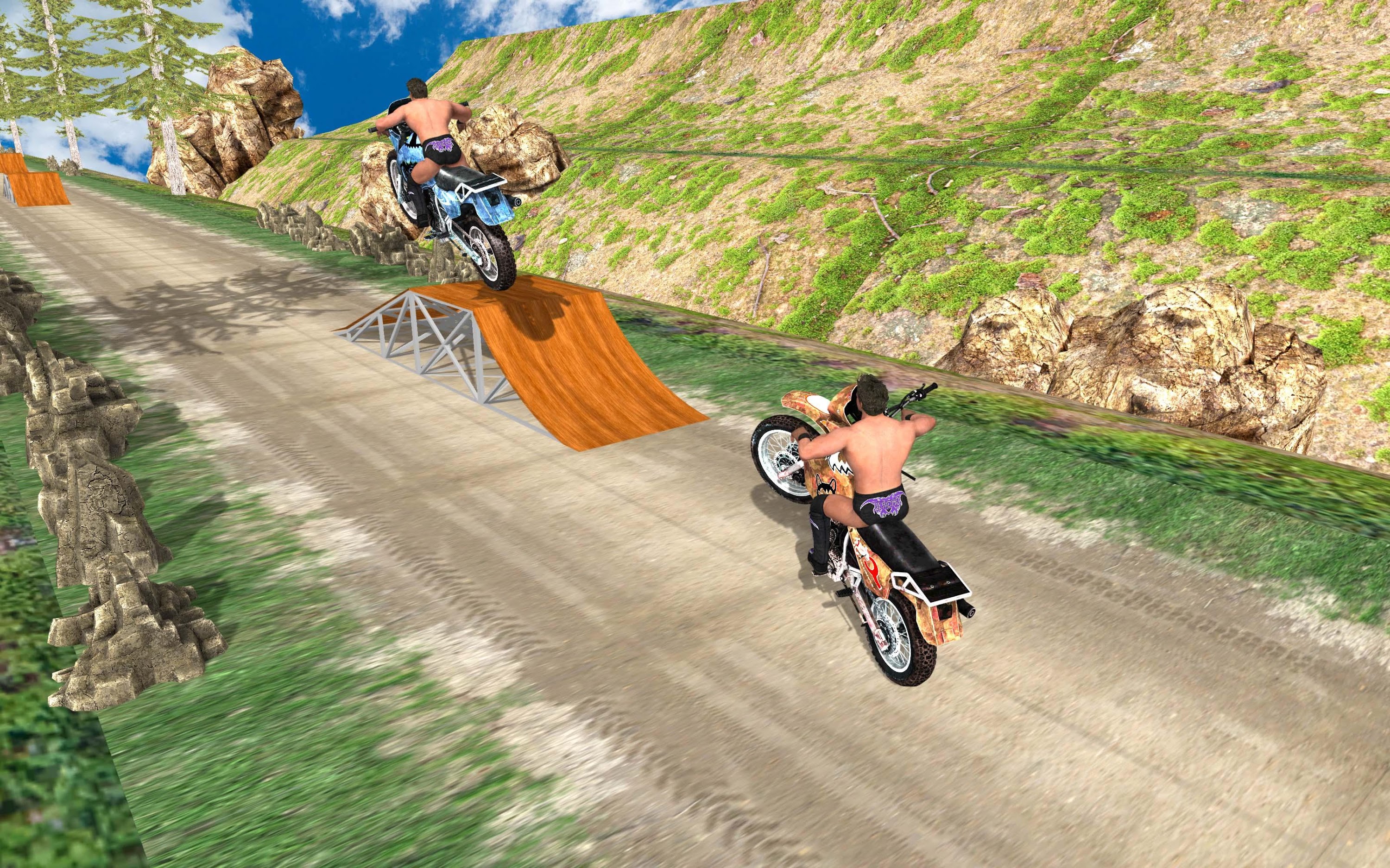 اسکرین شات 3 بازی Wrestlers Moto Stunts Racer