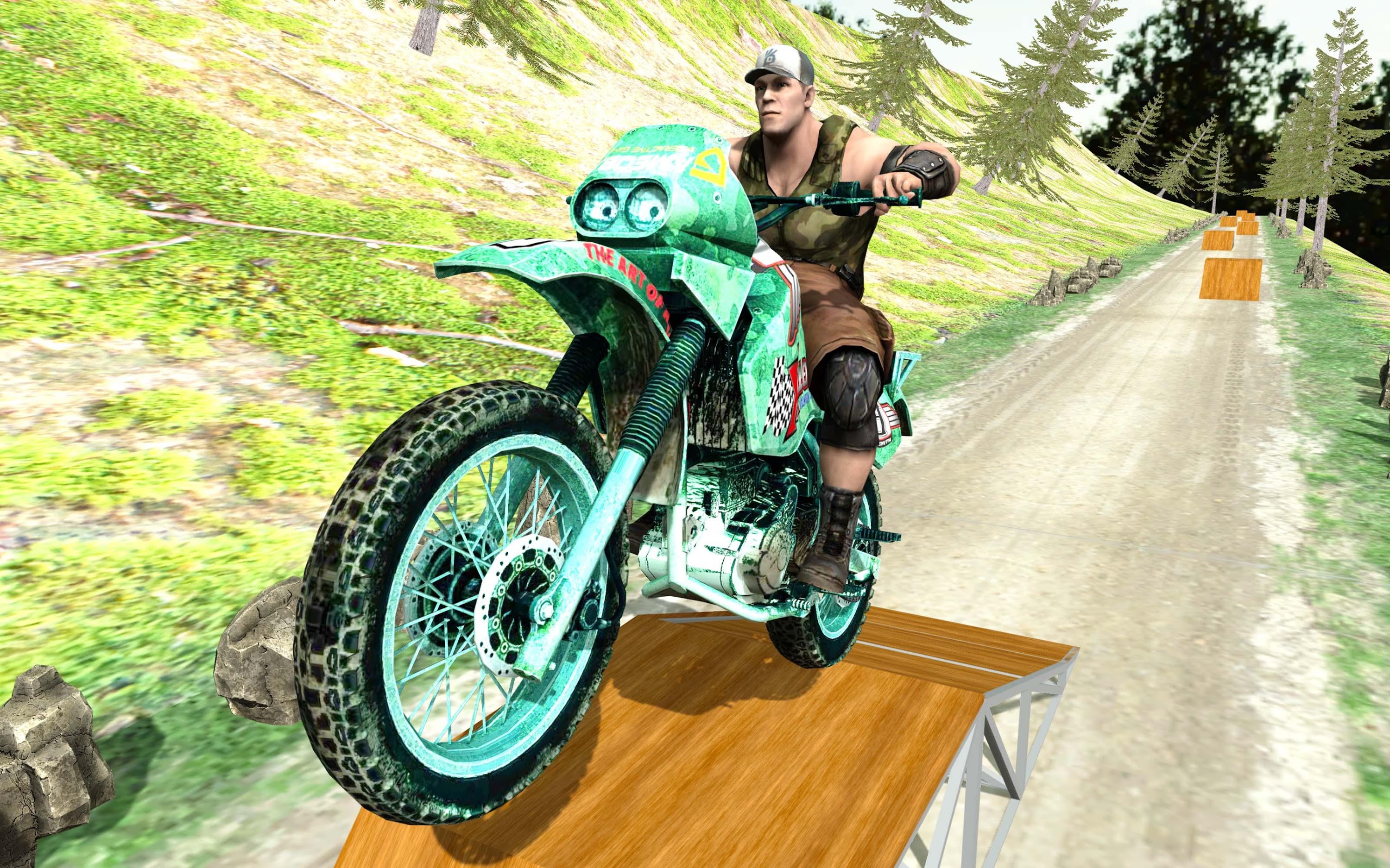 اسکرین شات 1 بازی Wrestlers Moto Stunts Racer