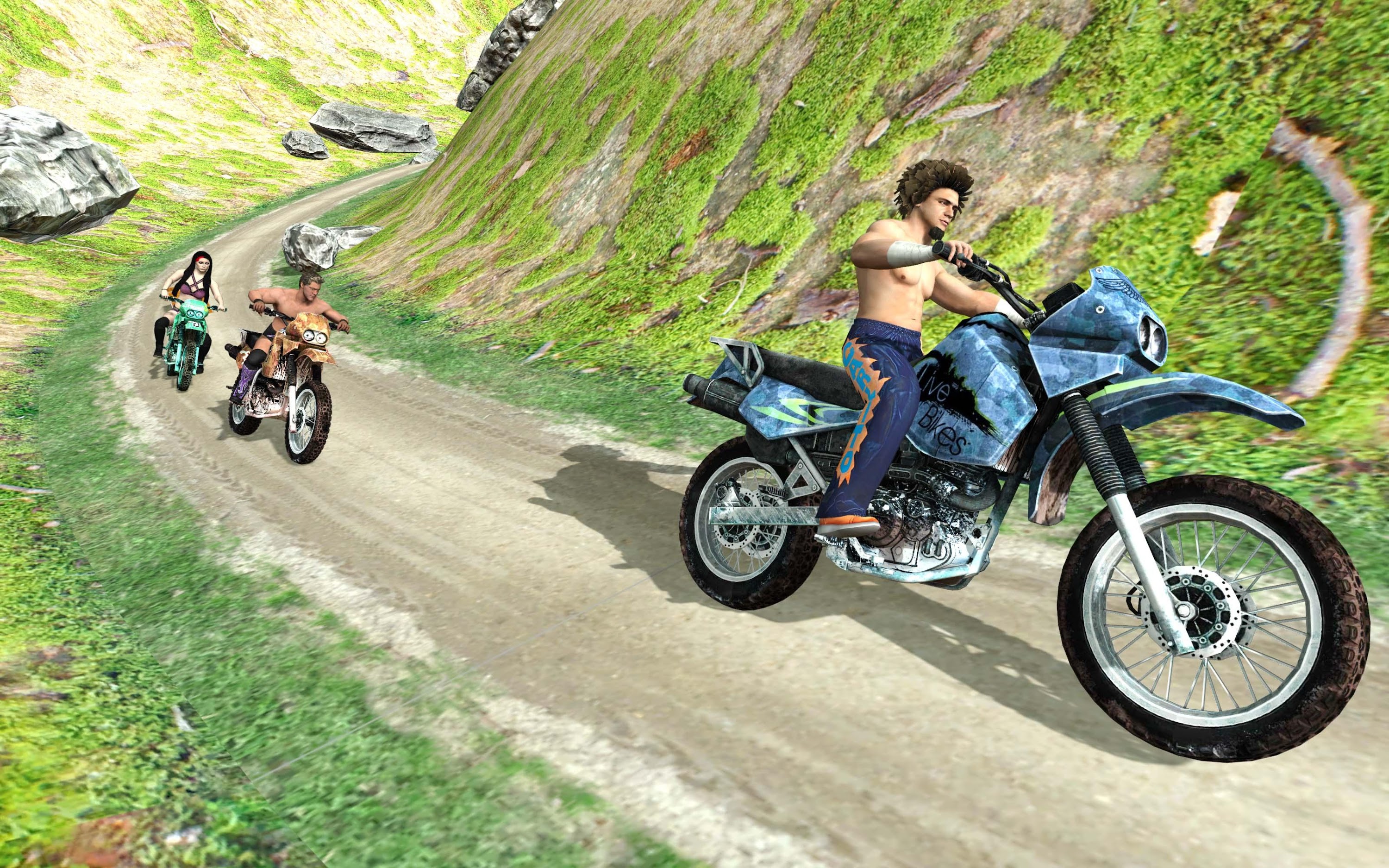 اسکرین شات 5 بازی Wrestlers Moto Stunts Racer