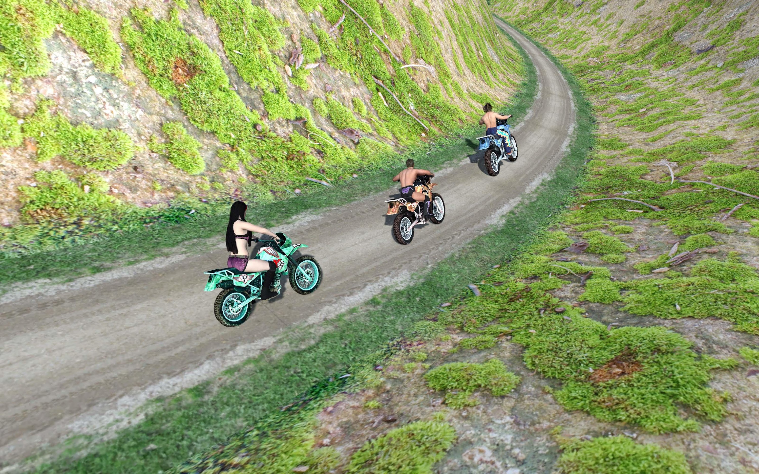 اسکرین شات 4 بازی Wrestlers Moto Stunts Racer