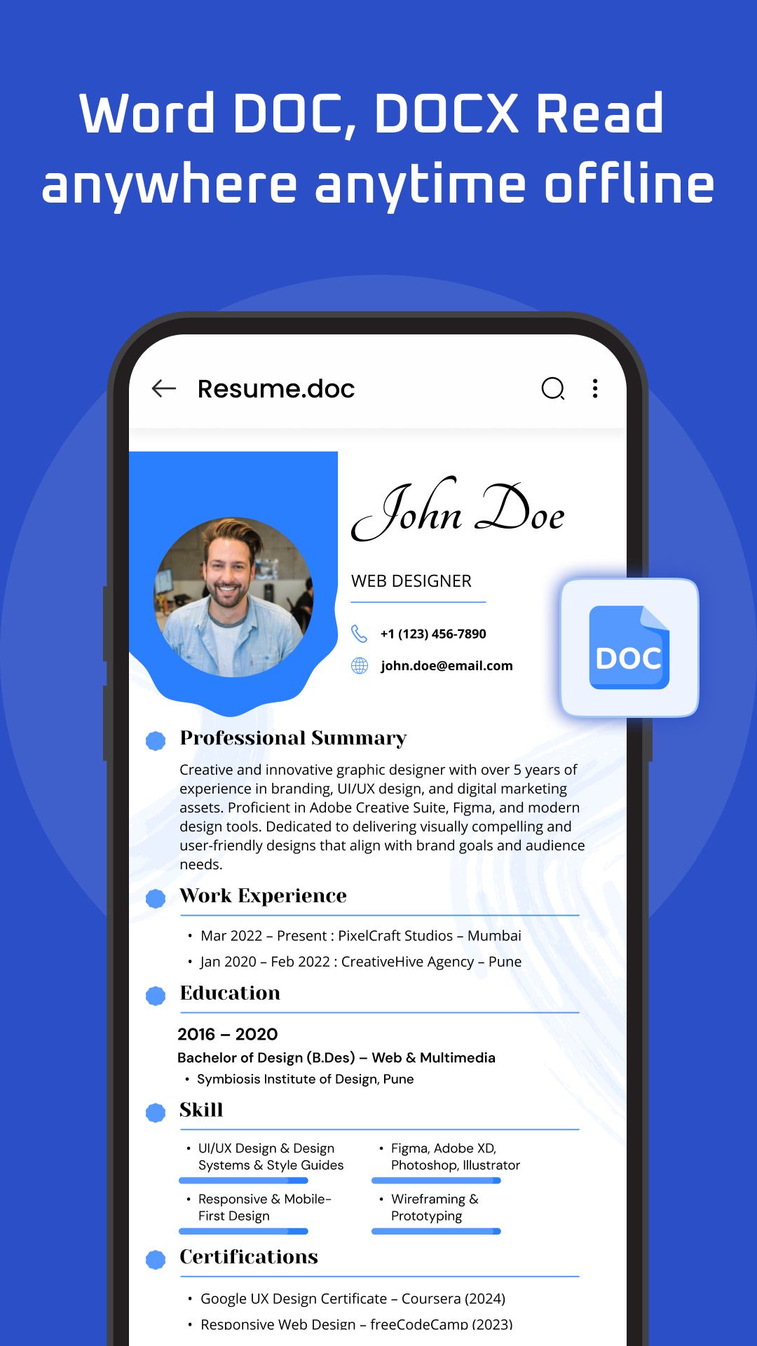 اسکرین شات 3 برنامه Document Reader: PDF, DOC, PPT