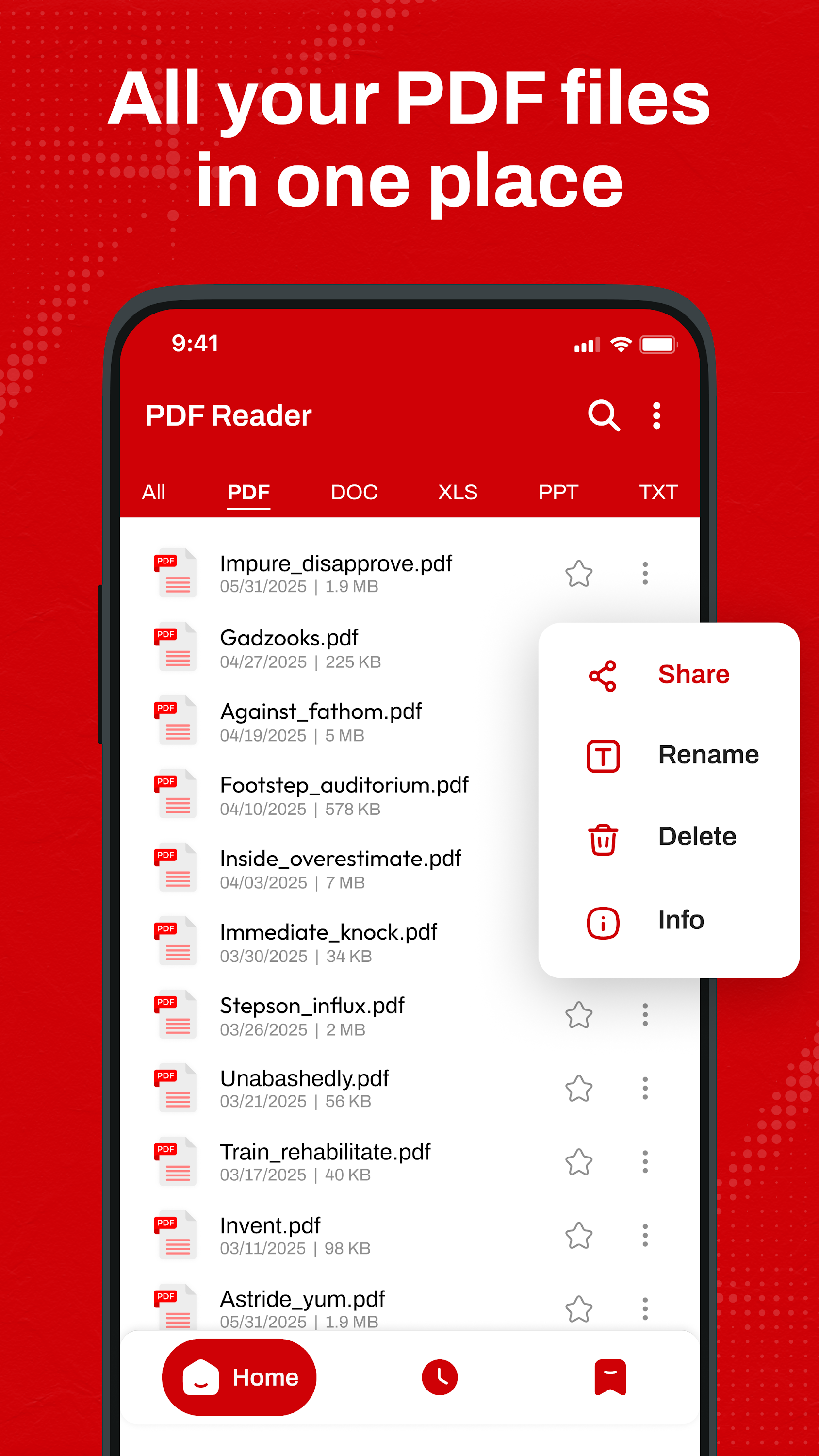 اسکرین شات 8 برنامه PDF Reader : Read All PDF