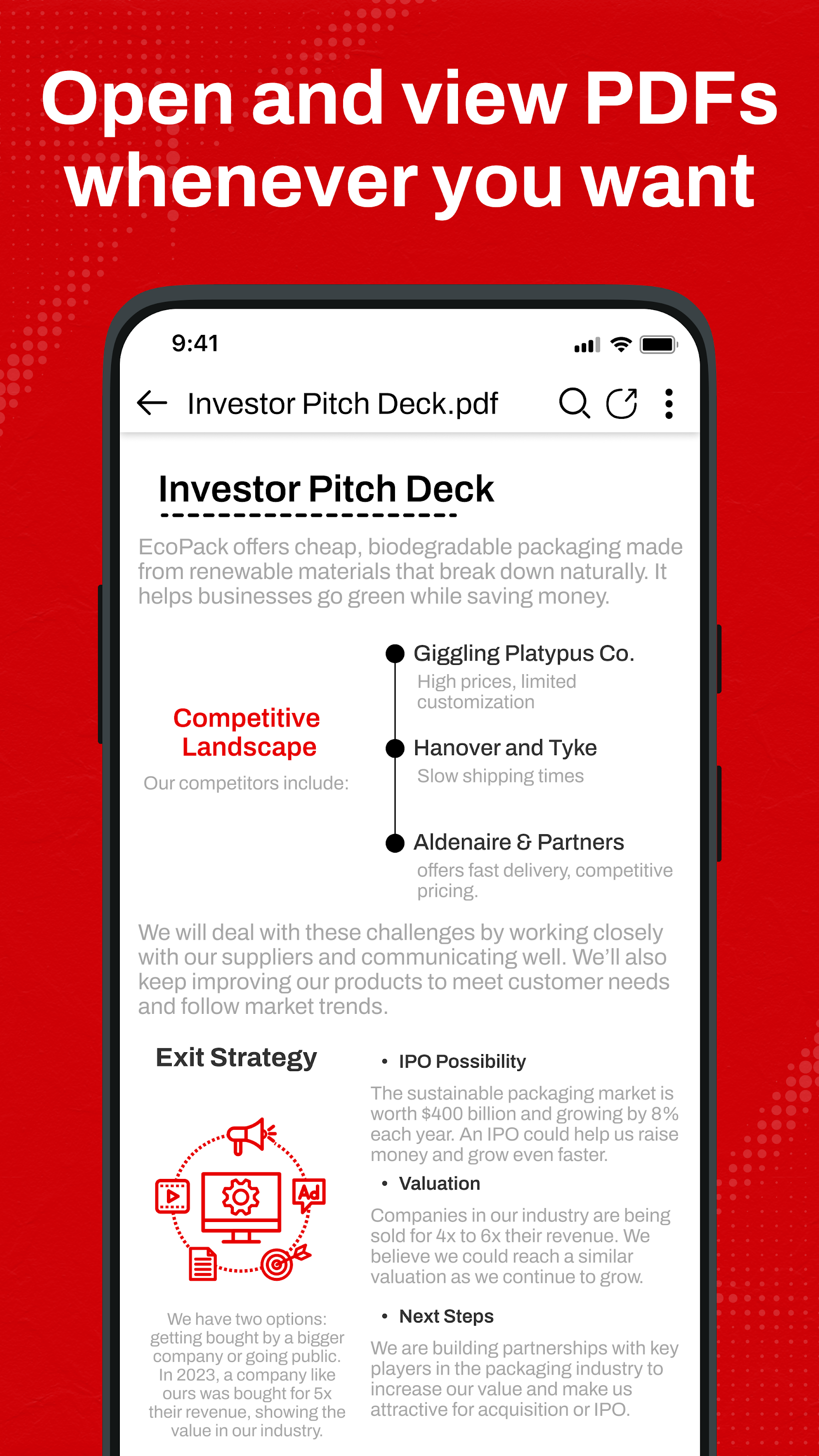 اسکرین شات 3 برنامه PDF Reader : Read All PDF