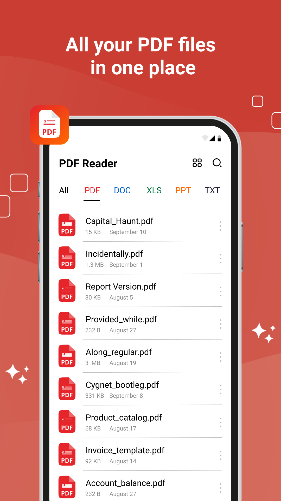 اسکرین شات 2 برنامه PDF Reader : Read All PDF