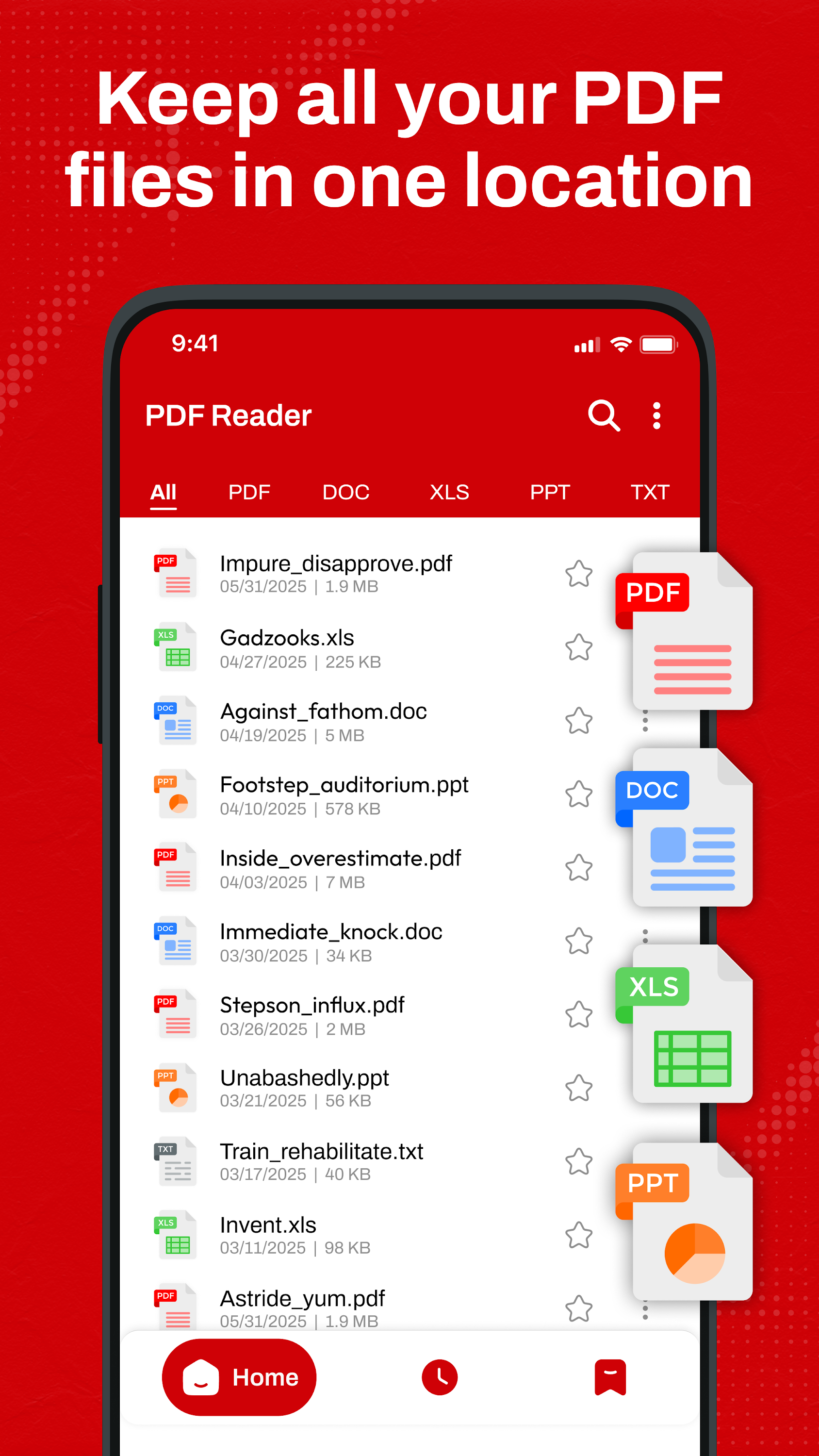 اسکرین شات 1 برنامه PDF Reader : Read All PDF