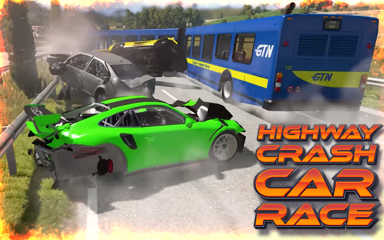 اسکرین شات 3 بازی Highway Crash Car Race