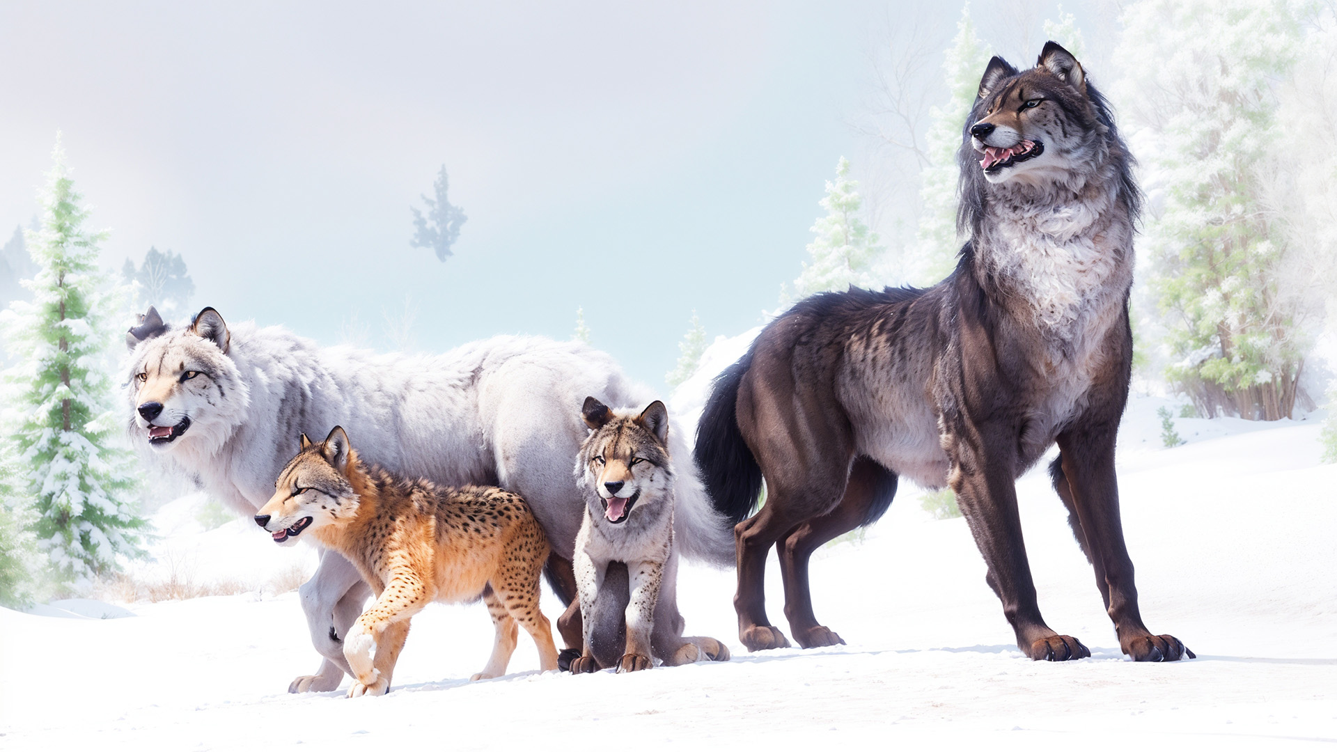 اسکرین شات 4 بازی Virtual Arctic Wolf Family Sim