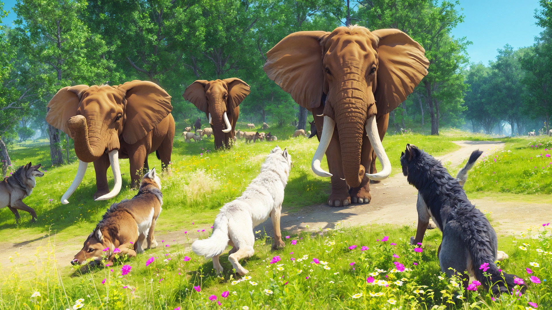 اسکرین شات 2 بازی Virtual Arctic Wolf Family Sim